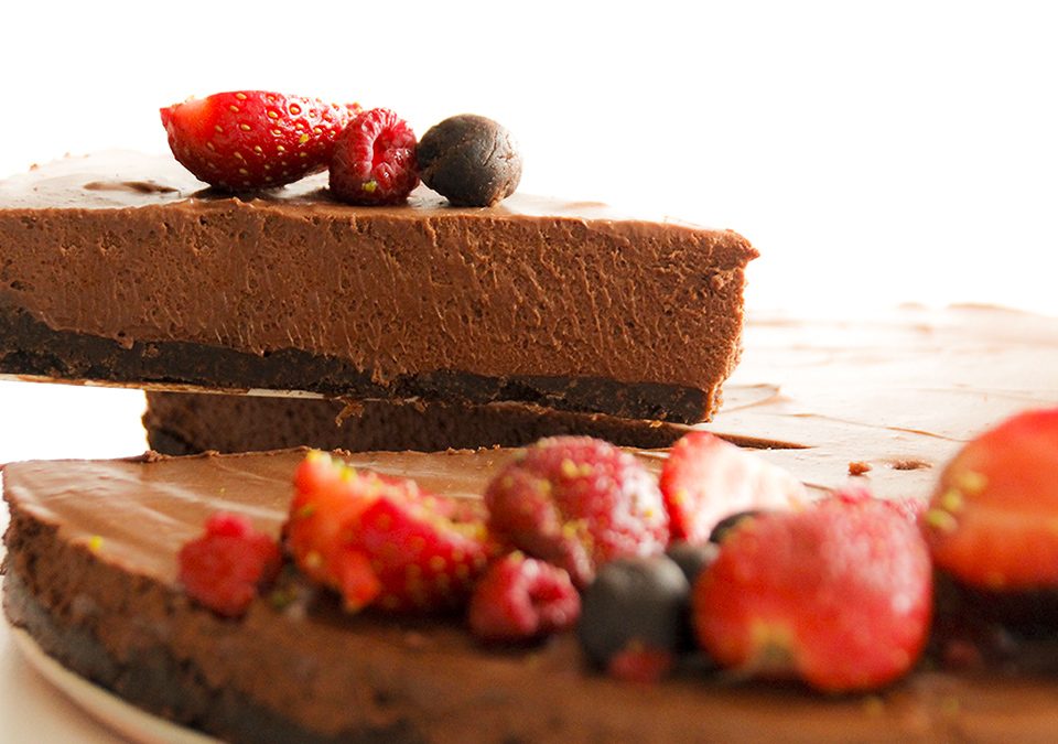 çikolatalı pişmeyen cheesecake