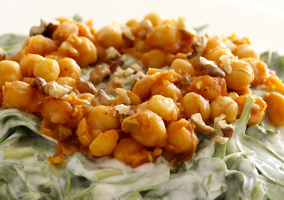 nohutlu semizotu salatası